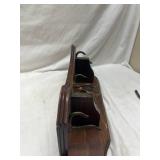 Wooden Wall Mounted Coat Rack with Metal Hooks