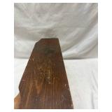 Wooden Wall Mounted Coat Rack with Metal Hooks