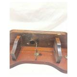 Wooden Wall Mounted Coat Rack with Metal Hooks