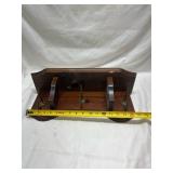 Wooden Wall Mounted Coat Rack with Metal Hooks