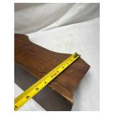 Wooden Wall Mounted Coat Rack with Metal Hooks