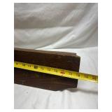 Wooden Wall Mounted Coat Rack with Metal Hooks