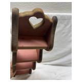 Decorative Wooden Wall Shelf with Heart Cutout