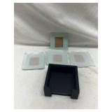 At Home America Glass Coaster Set