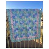 Handmade Care Bear Patchwork Quilt