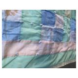 Handmade Care Bear Patchwork Quilt