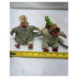 The Country Folks Decorative Duck Dolls Set By Russ