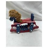 Patriotic Wooden Rocking Horse Decor