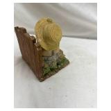 Decorative Garden Scene with Bear display piece possible Book End