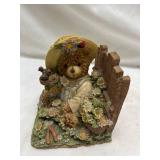 Decorative Garden Scene with Bear display piece possible Book End