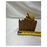 Decorative Garden Scene with Bear display piece possible Book End