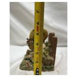 Decorative Garden Scene with Bear display piece possible Book End