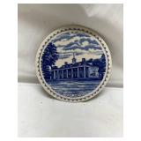 Blue and White Mount Vernon Decorative Plate