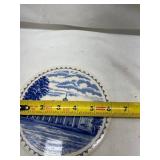 Blue and White Mount Vernon Decorative Plate