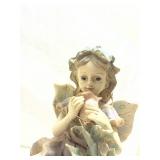 Decorative Porcelain Cherub Figurine