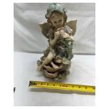 Decorative Porcelain Cherub Figurine