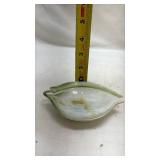 Decorative Glass Leaf Dish