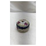 Hand Painted Porcelain Bowl with Floral Design