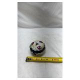 Hand Painted Porcelain Bowl with Floral Design