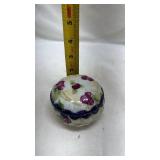 Hand Painted Porcelain Bowl with Floral Design