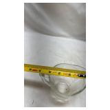 Clear Glass Pedestal Dessert Bowls Set