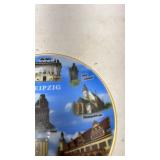 Leipzig German Landmarks Decorative Plate