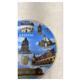 Leipzig German Landmarks Decorative Plate