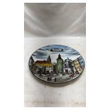 European Cityscape Decorative Plate
