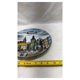 European Cityscape Decorative Plate