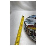 European Cityscape Decorative Plate