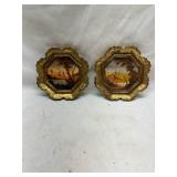 Mid-Century Decorative Wall Plaques Set