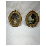 Italian Gilt Wood Picture Frame with Classical Scene