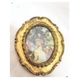 Italian Gilt Wood Picture Frame with Classical Scene