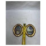 Italian Gilt Wood Picture Frame with Classical Scene