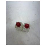 Salt and Pepper Shaker Set with Cut Glass Design