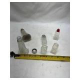 Salt and Pepper Shaker Set with Cut Glass Design