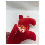 TY Beanie Baby Red Dog Plush