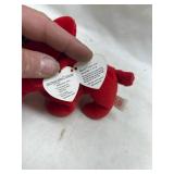 TY Beanie Baby Red Dog Plush
