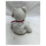 Ty Beanie Baby Valentino White Bear