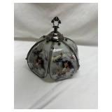 Native American Scene Glass Pane Light Shade Only