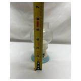 Japanese Ceramic Tea Light Holder with Floral Design