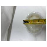 AVON Milk Glass Bowl with Pink Rose Design