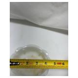 AVON Milk Glass Bowl with Pink Rose Design