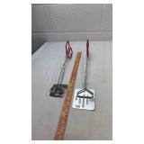 Red-Handled BBQ Grill Spatula Set (Extra-Long)