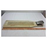 Vintage Plastic Fish Scaling / Fillet Board with Lever Clamp