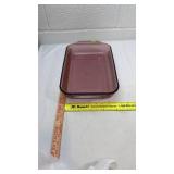 Purple Glass Rectangular Baking Dish