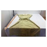 Light Green Linen Button Down Dress with Embroidery