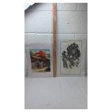 Asian Art Print Collection - Landscape and Figure Studies