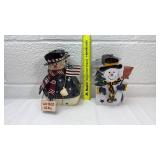 Patriotic Snowman Holiday Decor Set