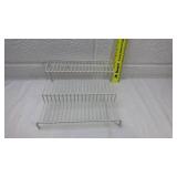 White Wire Plate Display Rack
